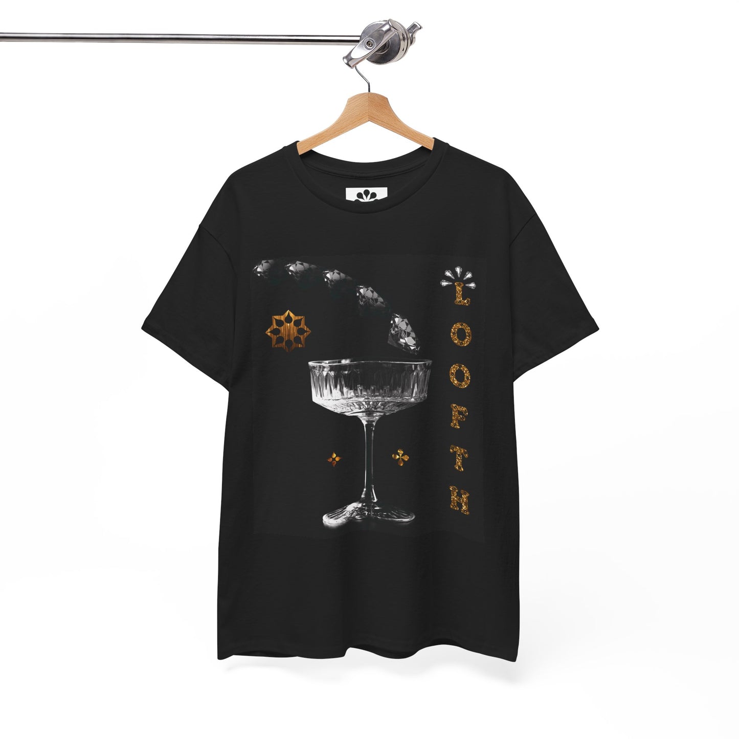 (F) Cristal Noir Unisex Heavy Cotton Tee