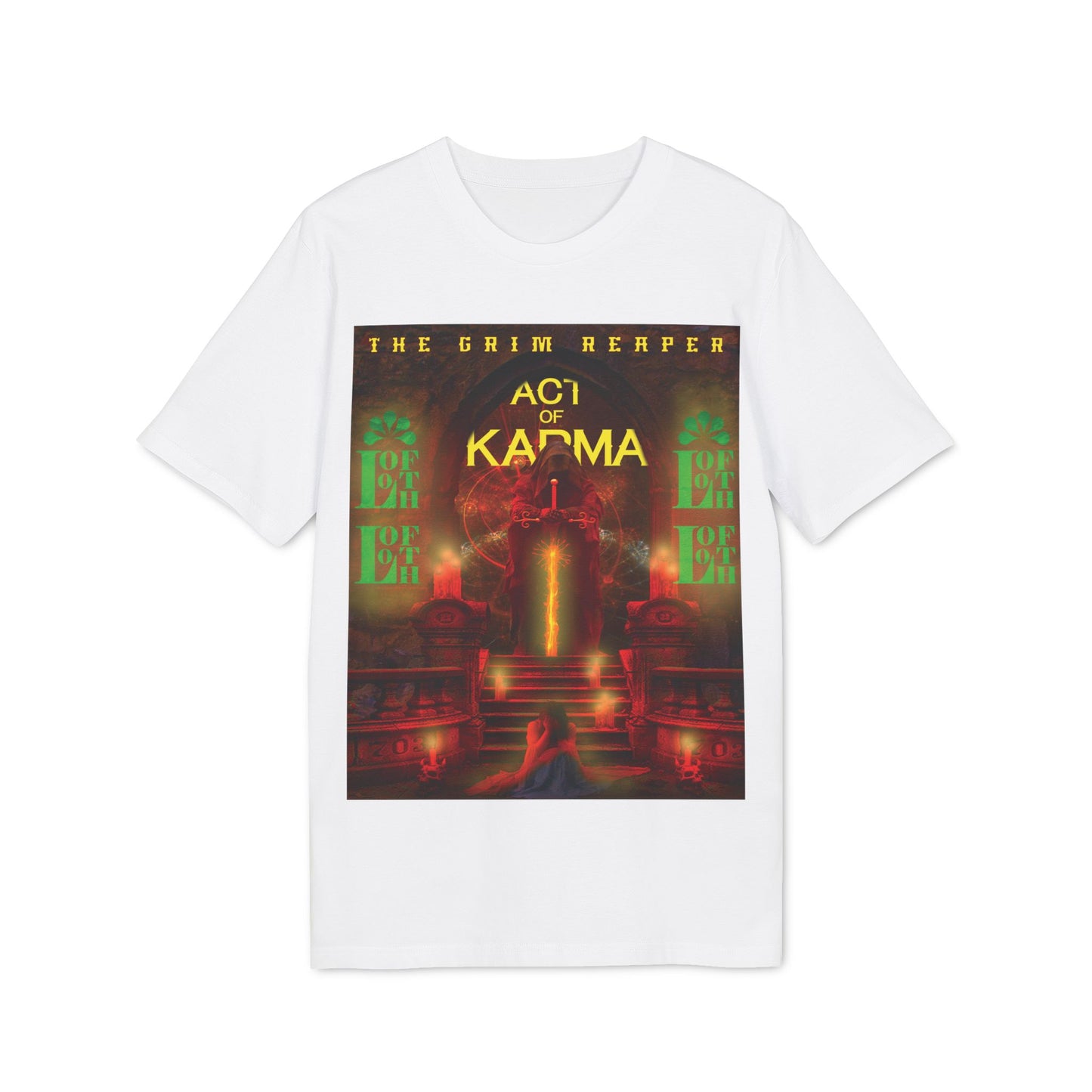 (F) Karma Rouge Unisex Organic Combed Cotton Medium Fit T-shirt