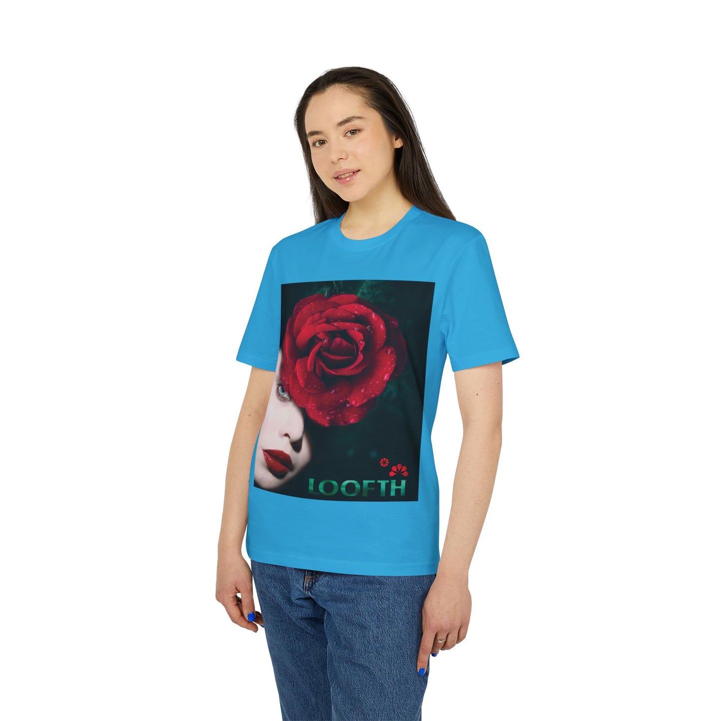 (F) Rosé de Mystique Unisex Organic Combed Cotton Medium Fit T-shirt