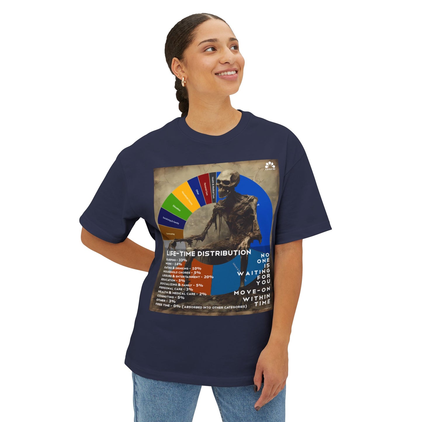 (F) Crâne Vivace Unisex Oversized Boxy Tee