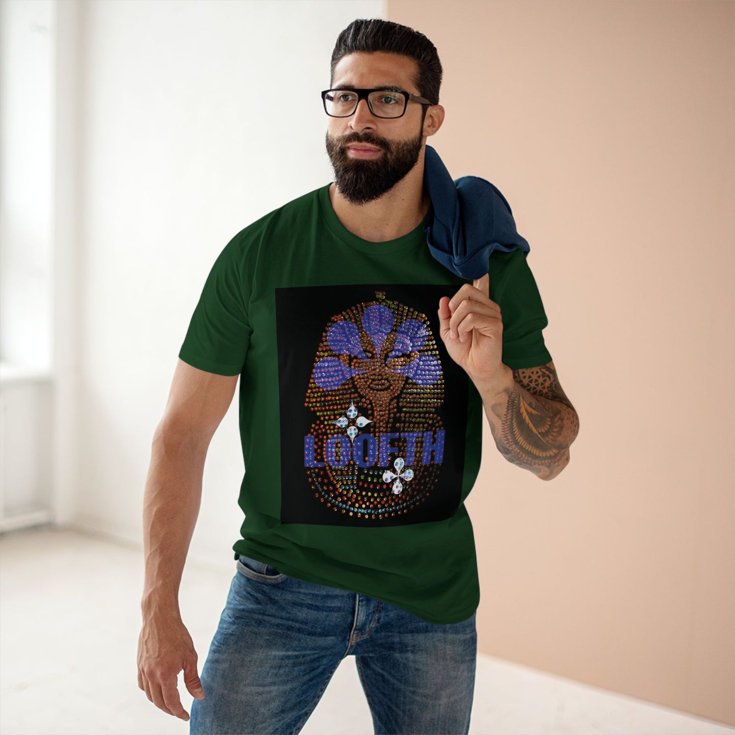 (M) Pharaon Azur Adult Staple T-Shirt