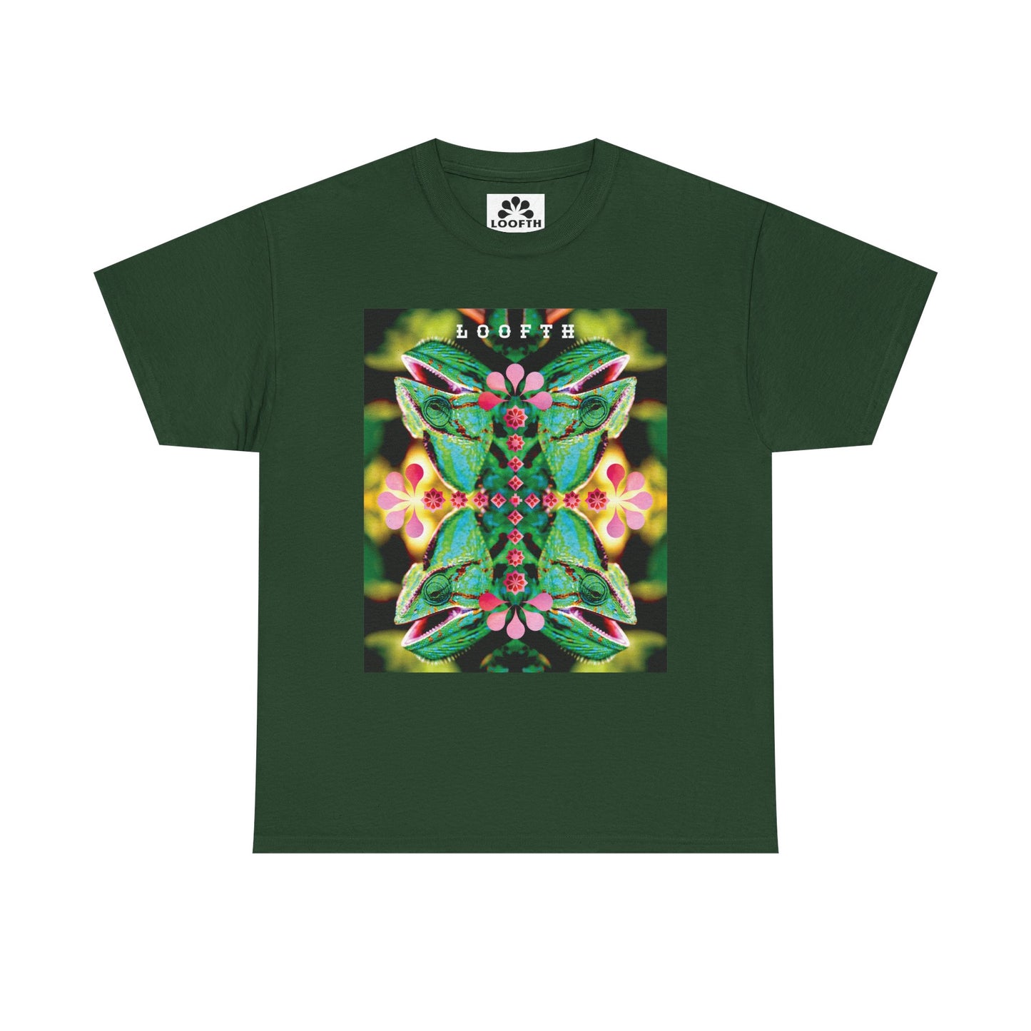 (F) Vert Chameleon Unisex Organic Combed Cotton Medium Fit T-shirt