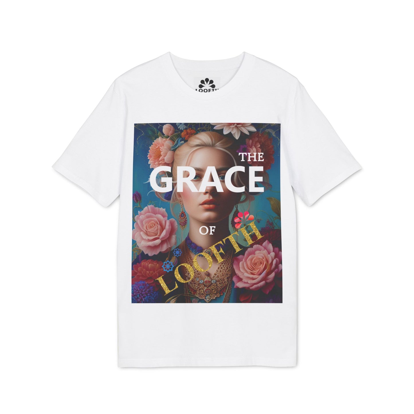 (F) Fleur de Grâce Unisex Organic Combed Cotton Medium Fit T-shirt