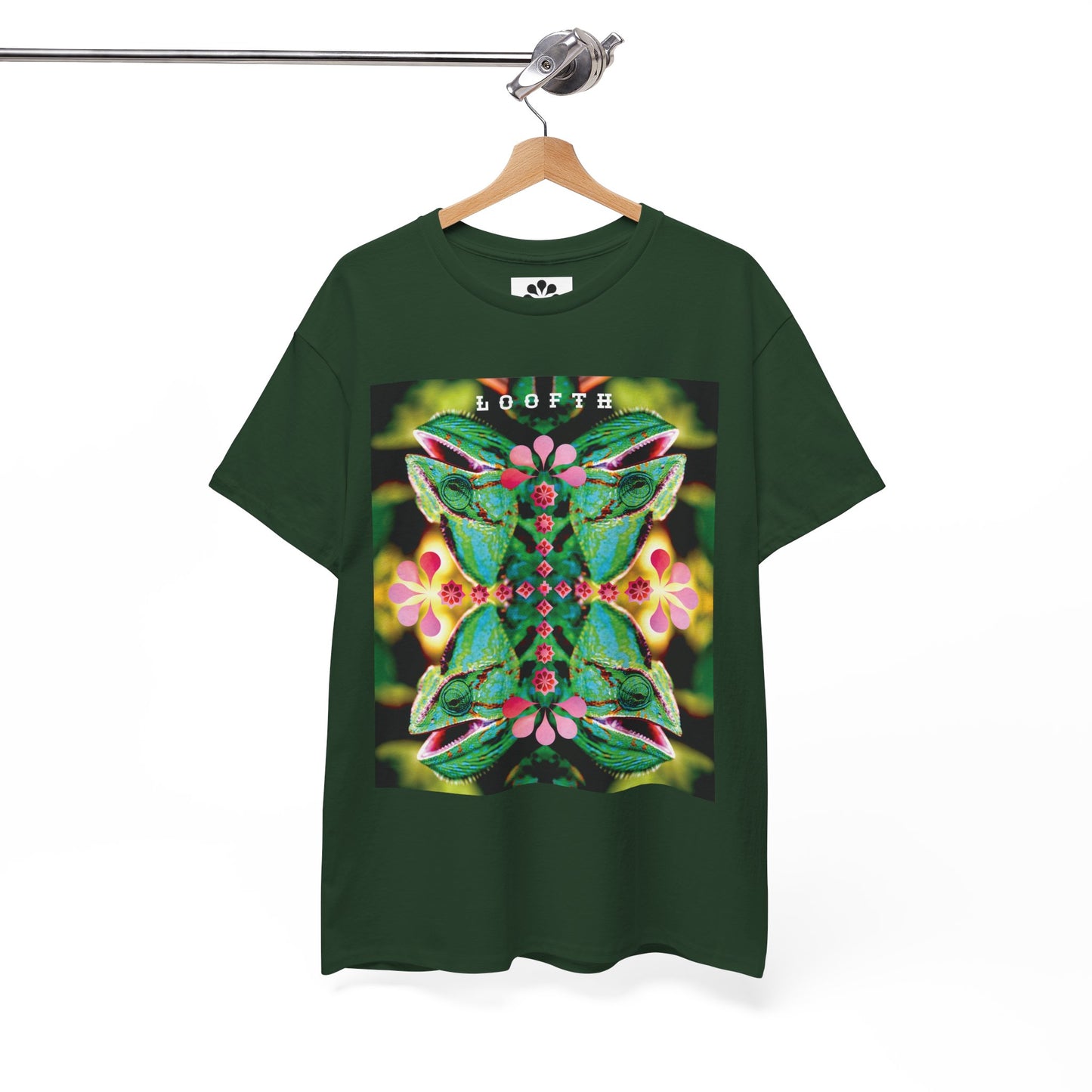 (F) Vert Chameleon Unisex Organic Combed Cotton Medium Fit T-shirt