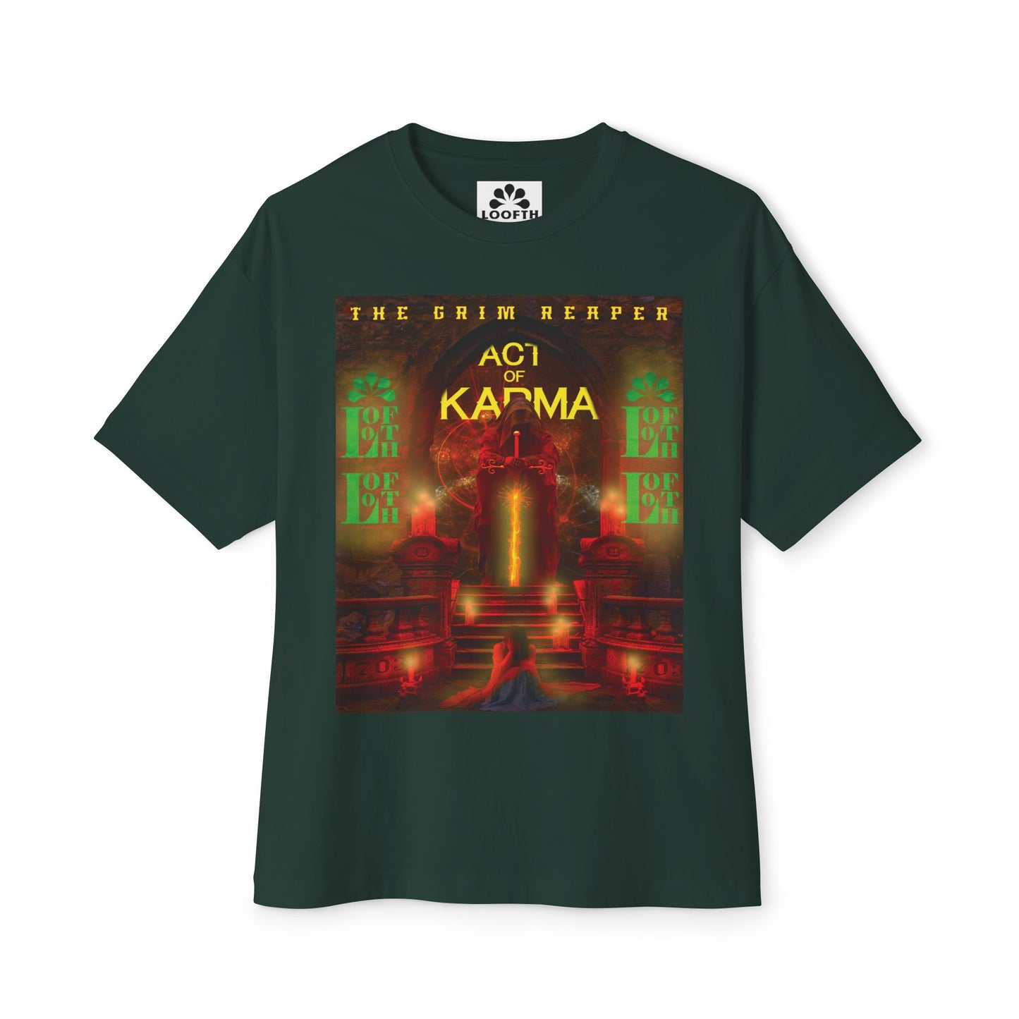 (M) Karma Rouge Unisex Oversized Boxy Tee