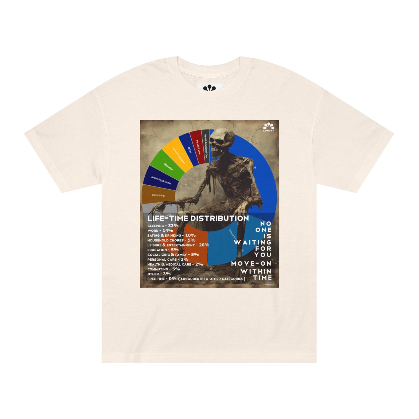 (F) Crâne Vivace Unisex Organic Combed Cotton Medium Fit T-shirt