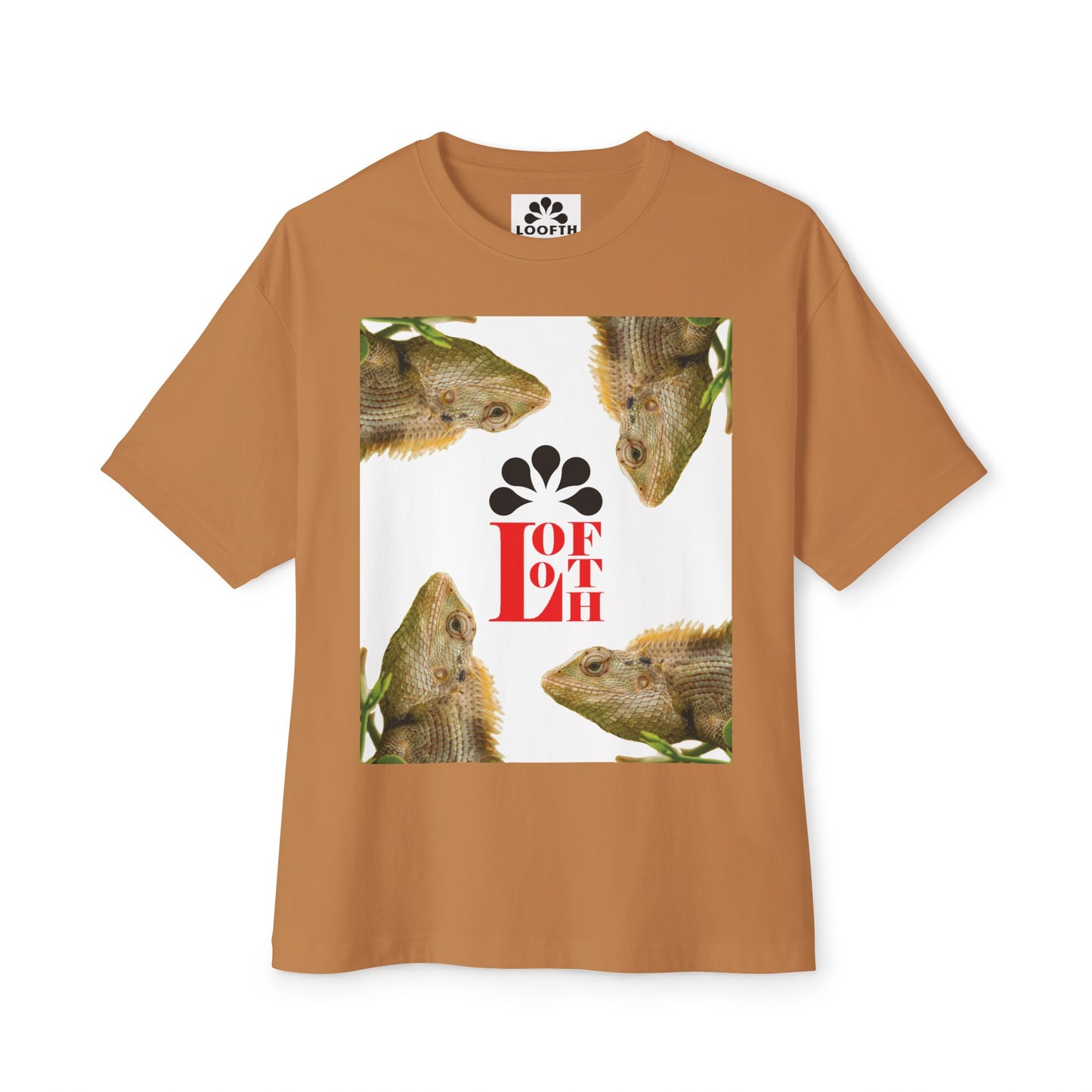 (M) Caméléon Flora Unisex Oversized Boxy Tee