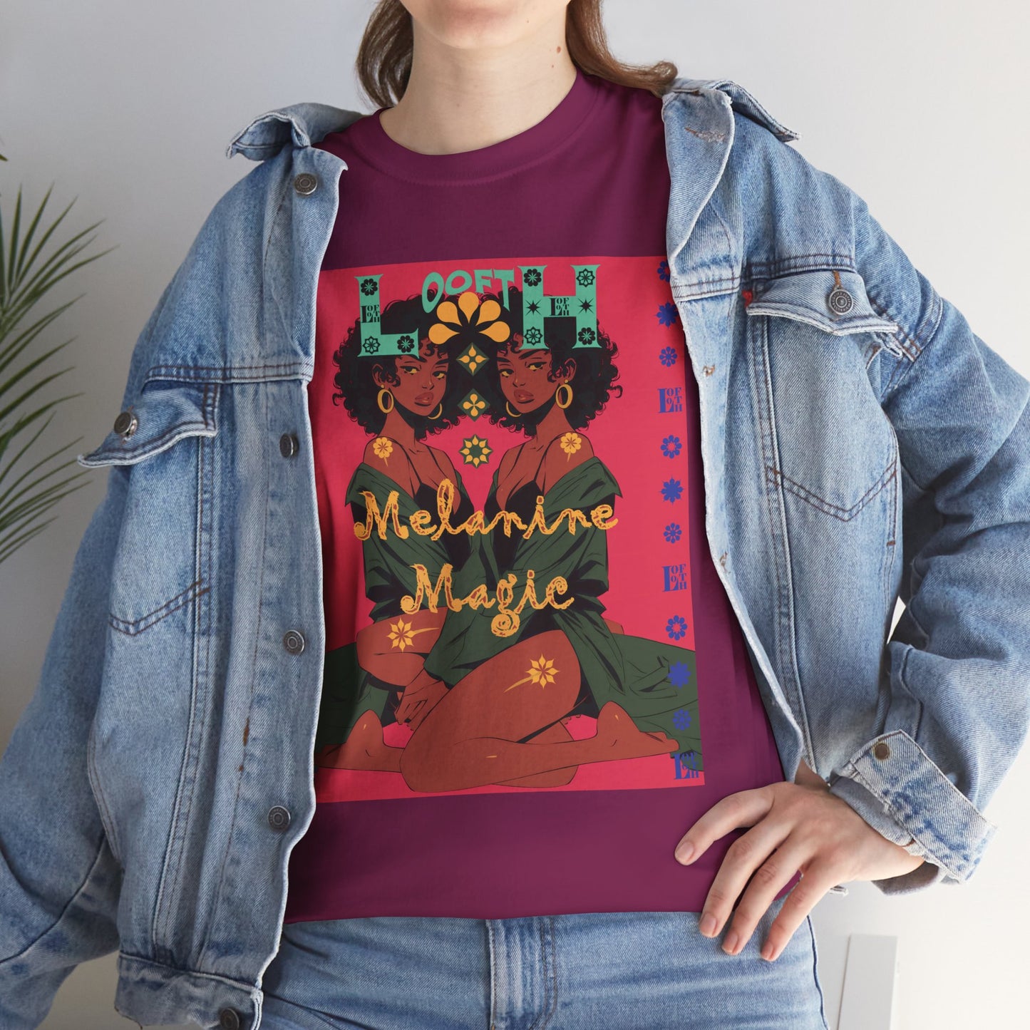 (F) Magie Ébène Unisex Heavy Cotton Tee