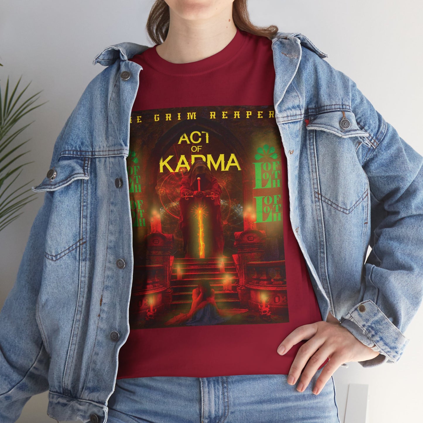 (F) Karma Rouge Heavy Cotton Tee