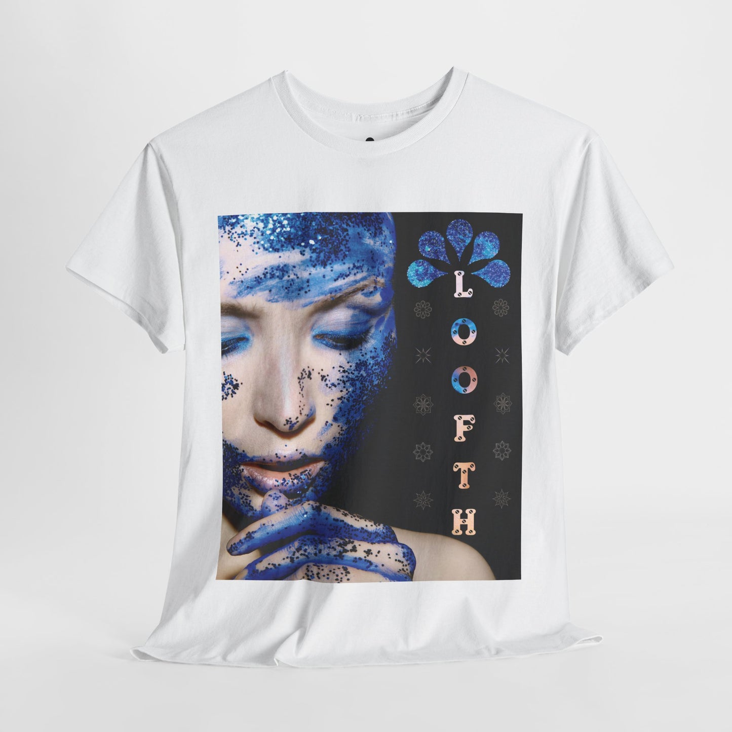 (F) Éclat Bleu Unisex Heavy Cotton Tee