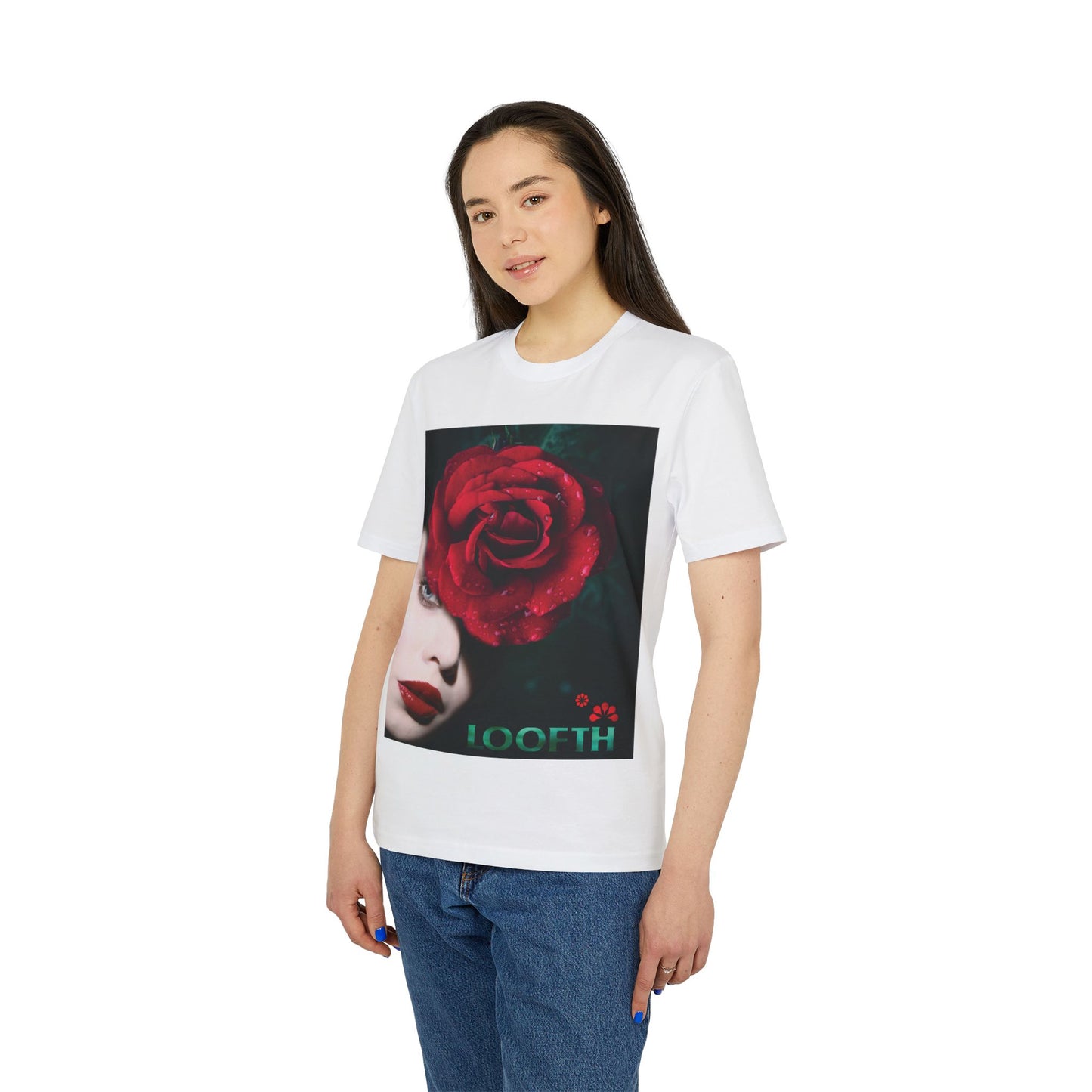 (F) Rosé de Mystique Unisex Organic Combed Cotton Medium Fit T-shirt