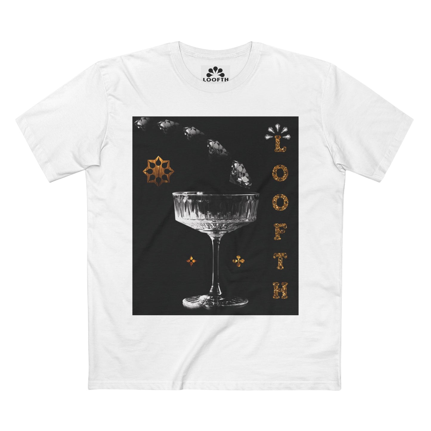(M) Cristal Noir Adult Staple T-Shirt