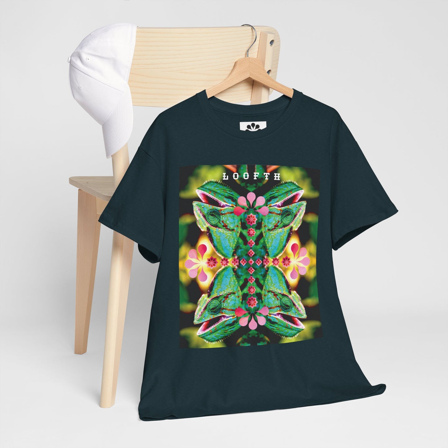 (F) Vert Chameleon Unisex Organic Combed Cotton Medium Fit T-shirt