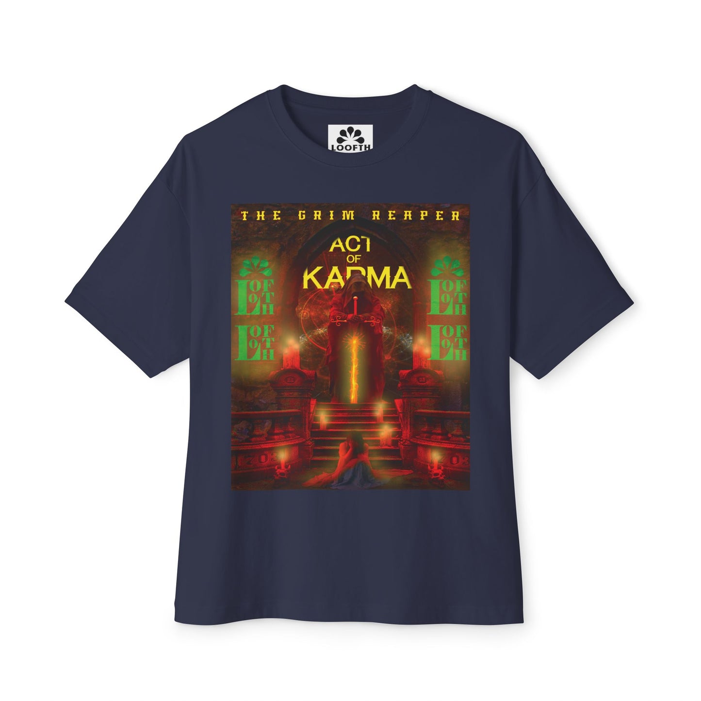 (M) Karma Rouge Unisex Oversized Boxy Tee