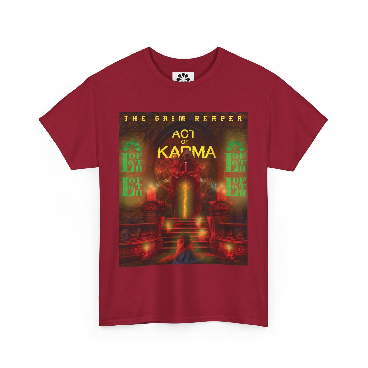 (M) Karma Rouge Unisex Heavy Cotton T-Shirt