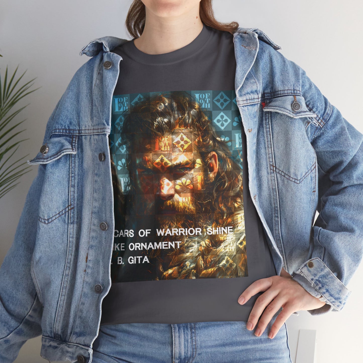 (M) Gita Guerrière Unisex Heavy Cotton Tee