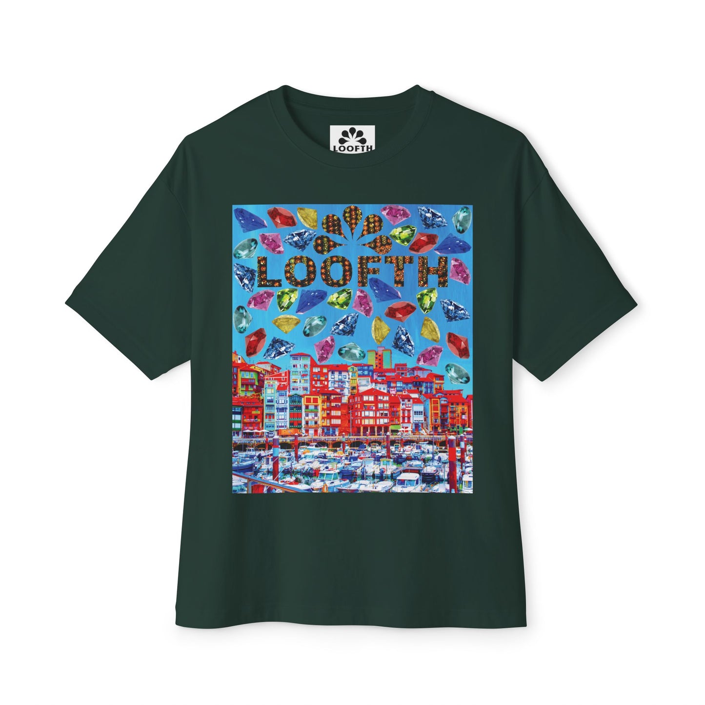 (M) Bijou Céleste Unisex Oversized Boxy Tee
