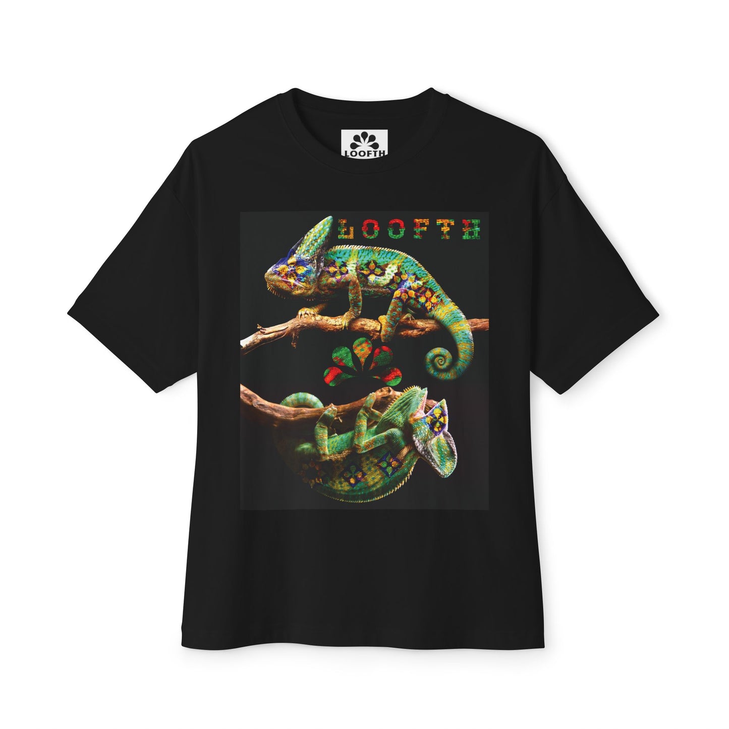 (F) Duo Vert Unisex Oversized Tee