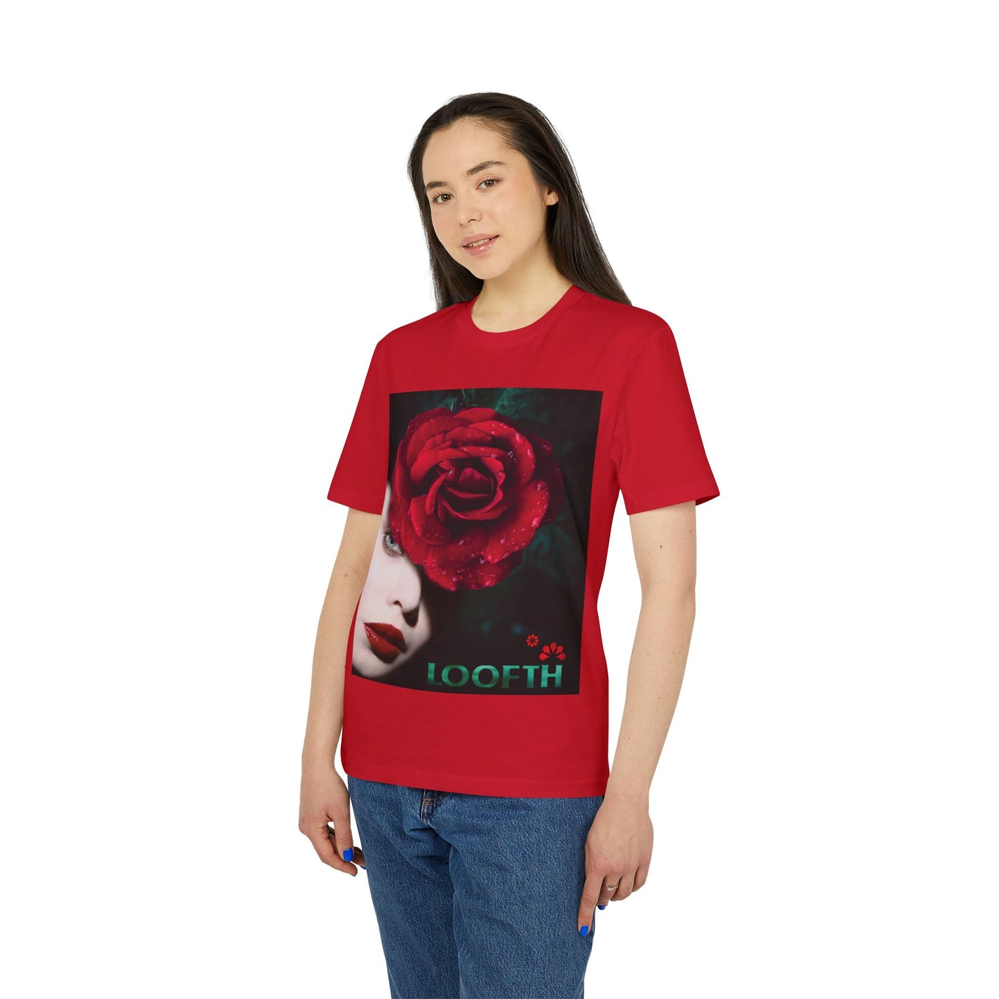 (F) Rosé de Mystique Unisex Organic Combed Cotton Medium Fit T-shirt