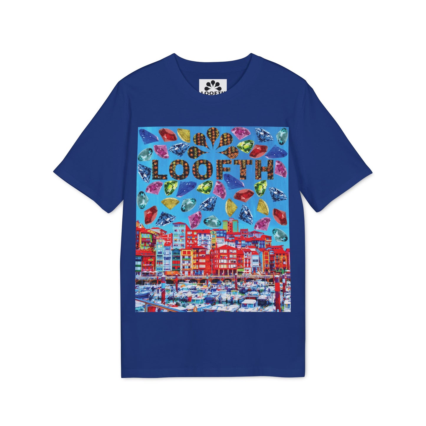 (F) Bijou Céleste Unisex Organic Combed Cotton Medium Fit T-shirt