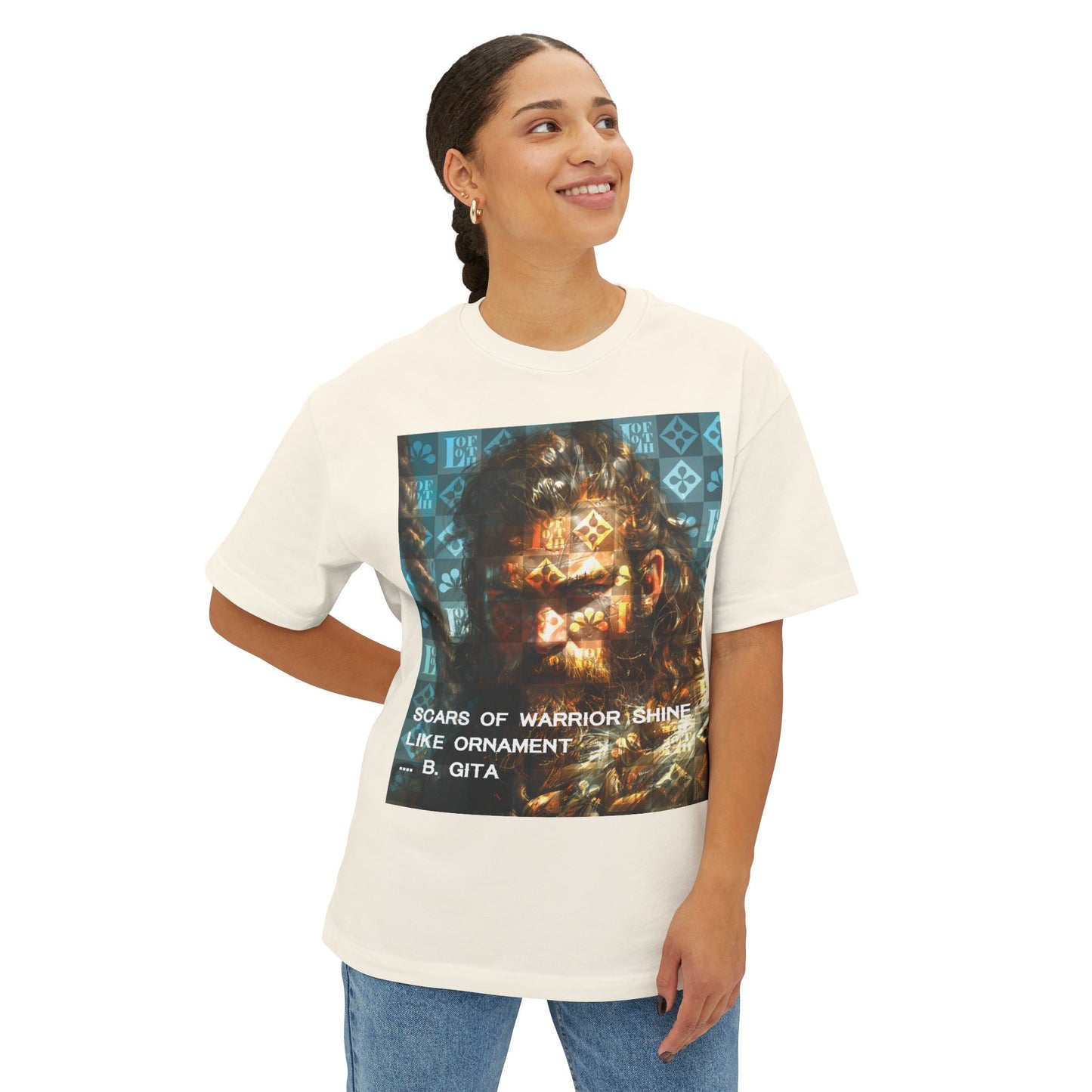 (F) Gita Guerrière Unisex Oversized Boxy Tee