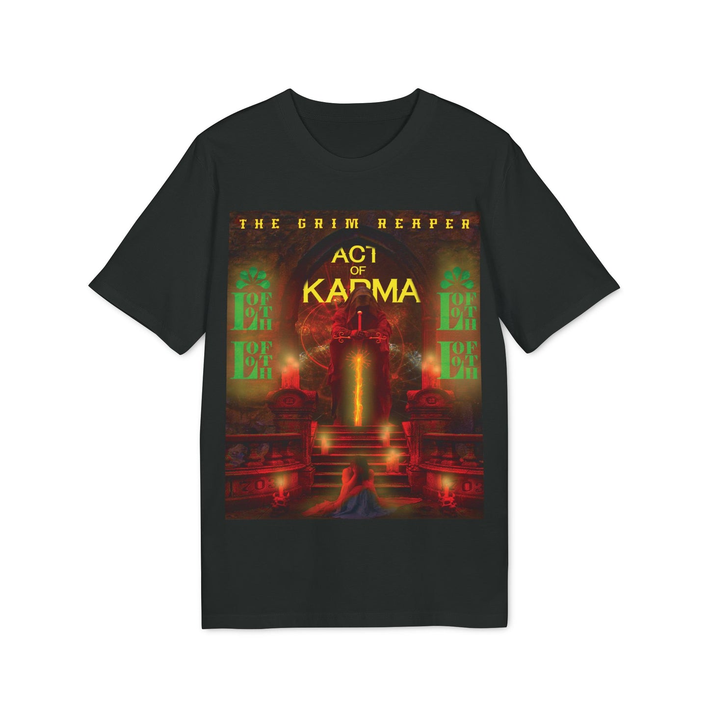 (F) Karma Rouge Unisex Organic Combed Cotton Medium Fit T-shirt