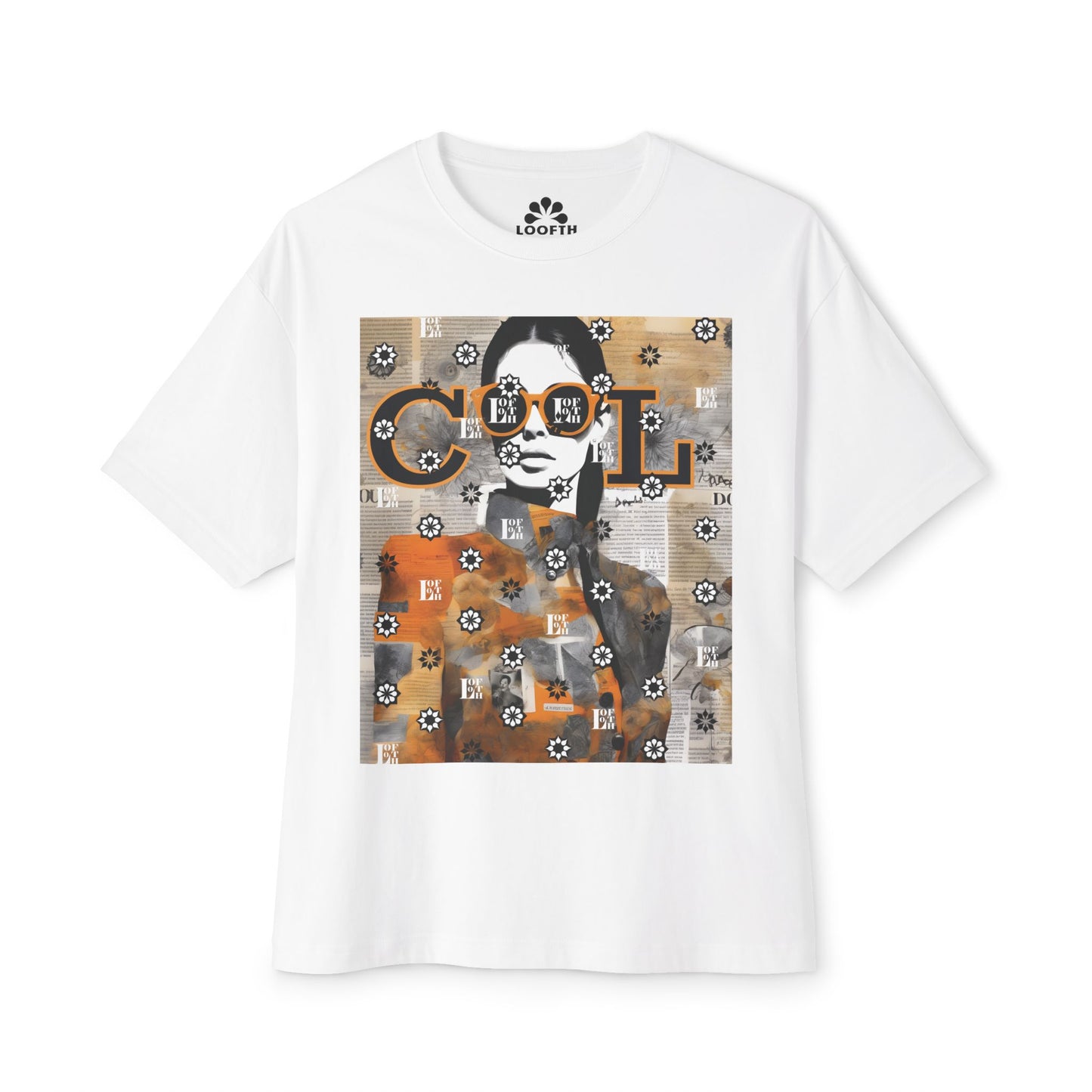 (F) Lunettes Chic Unisex Oversized Boxy Tee