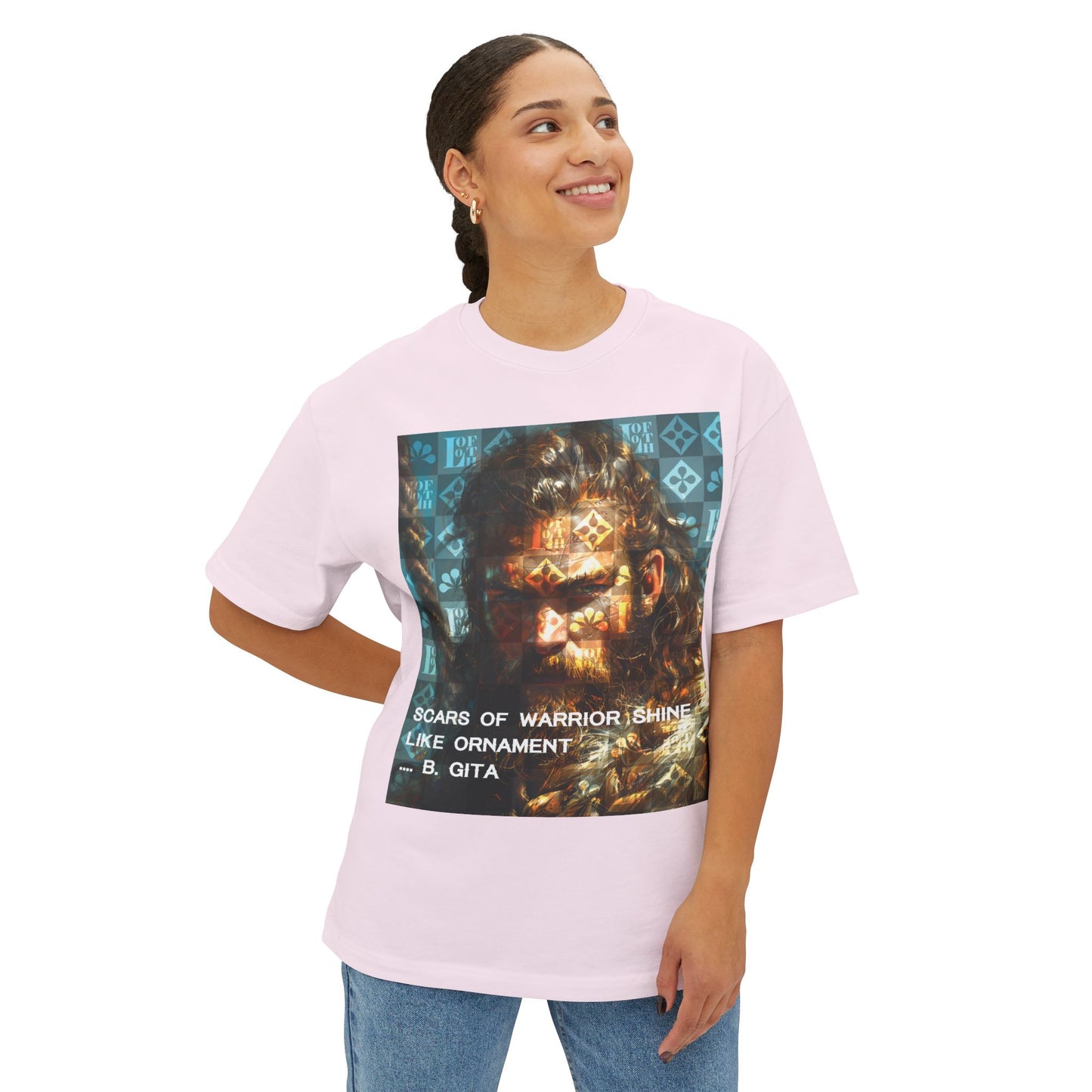 (F) Gita Guerrière Unisex Oversized Boxy Tee