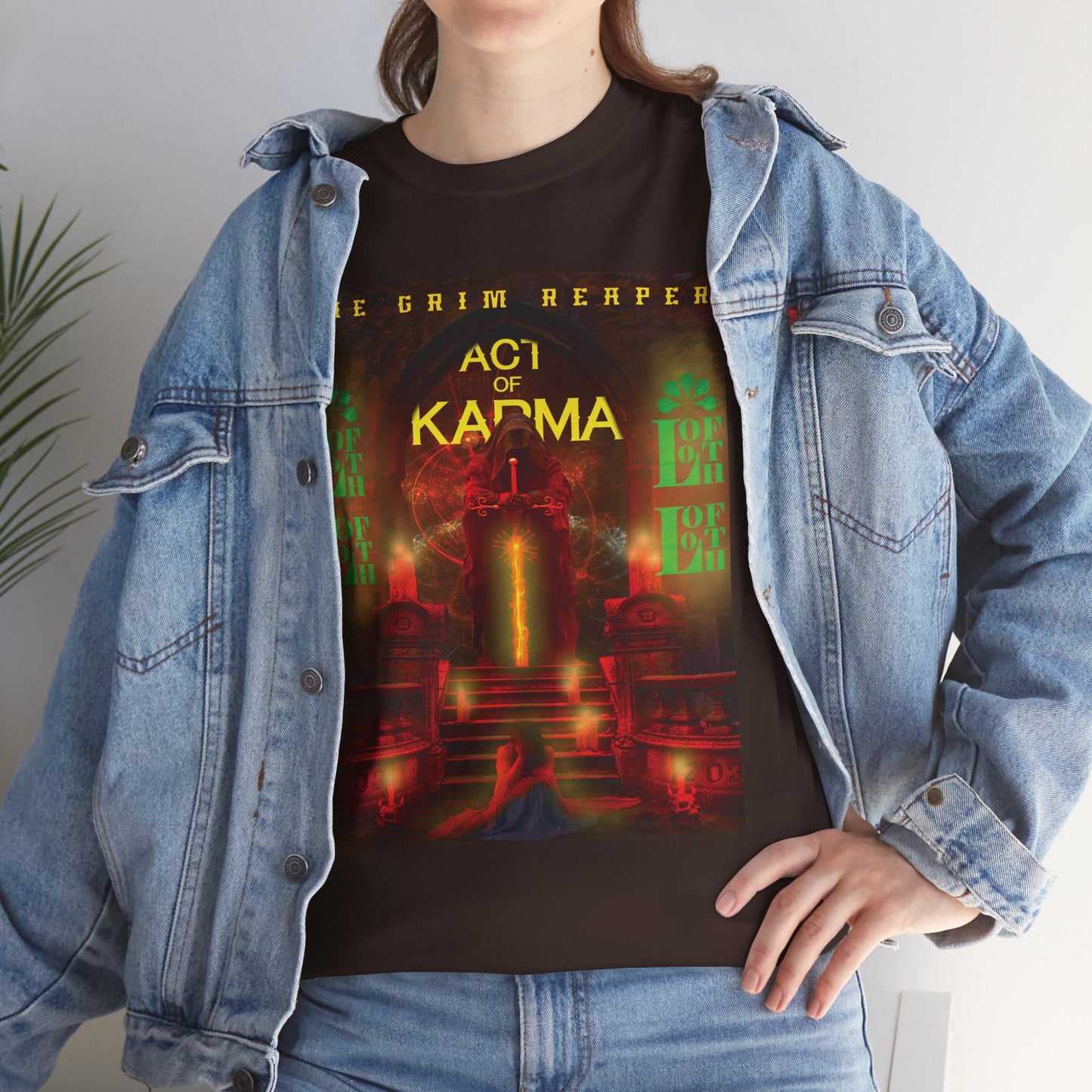 (F) Karma Rouge Heavy Cotton Tee