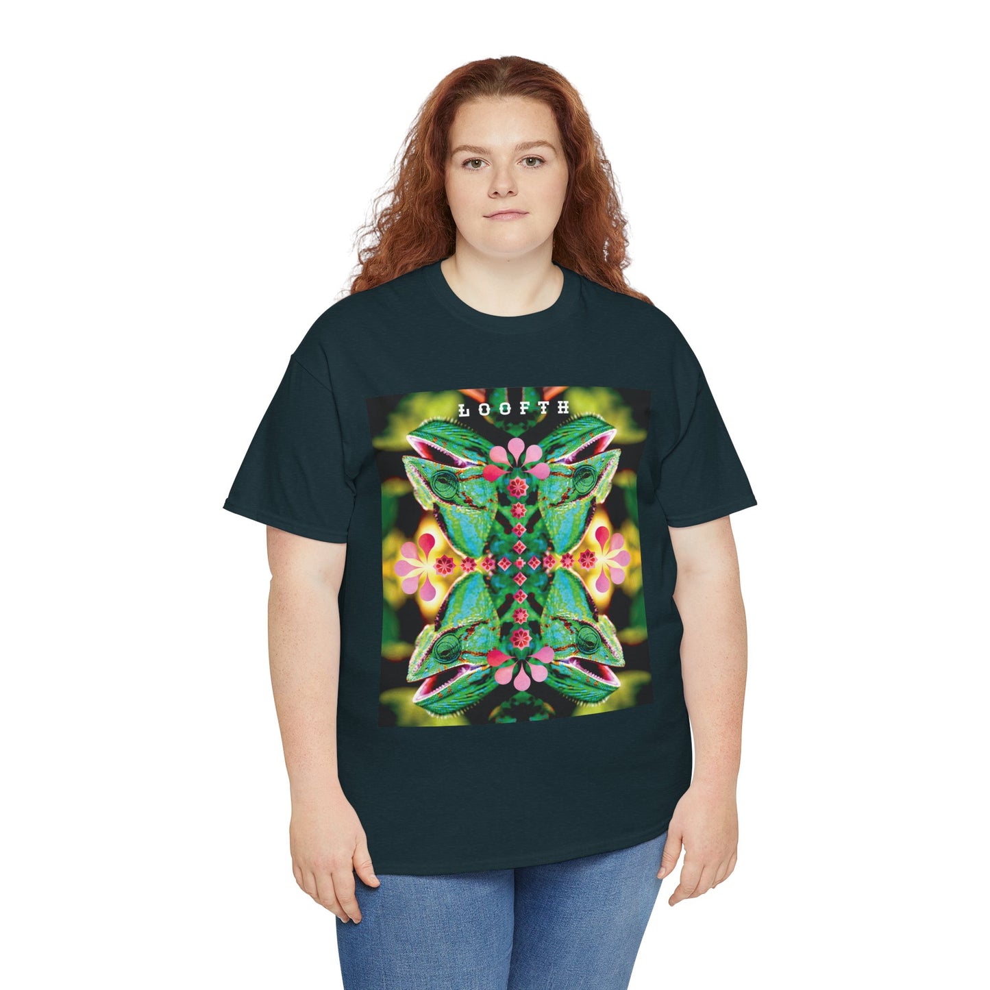 (F) Vert Chameleon Unisex Organic Combed Cotton Medium Fit T-shirt