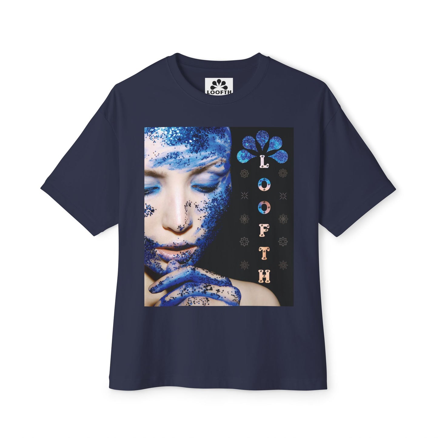 (F) Éclat Bleu Unisex Oversized Boxy Tee