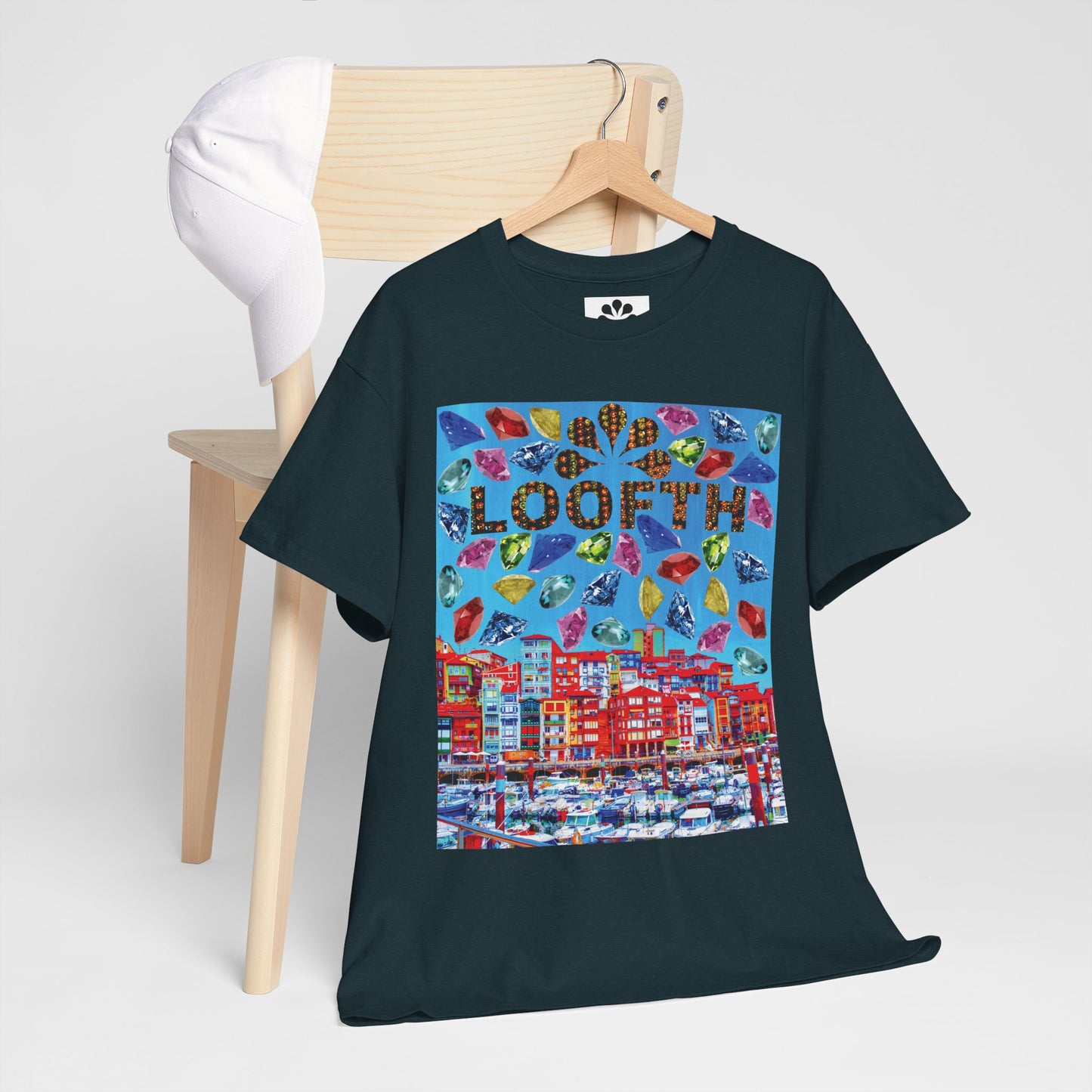 (F) Bijou Céleste Unisex Heavy Cotton Tee