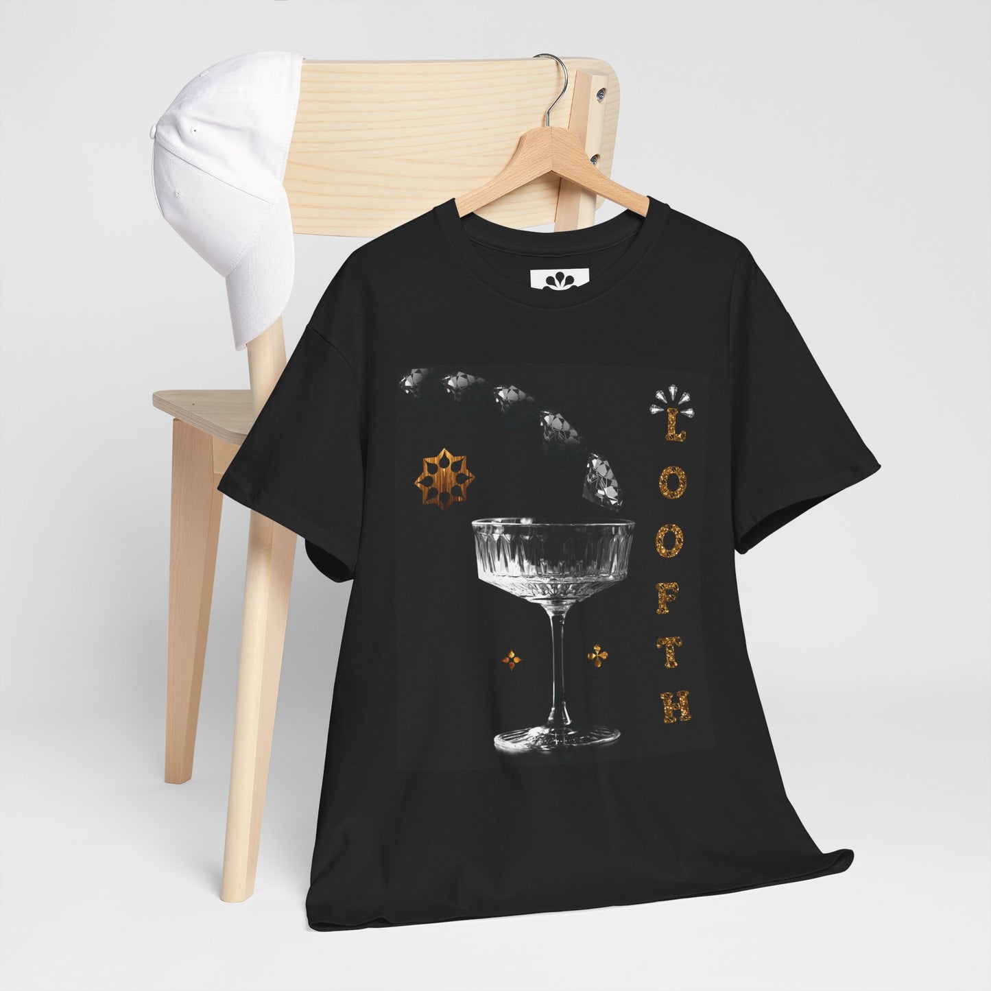 (F) Cristal Noir Unisex Heavy Cotton Tee