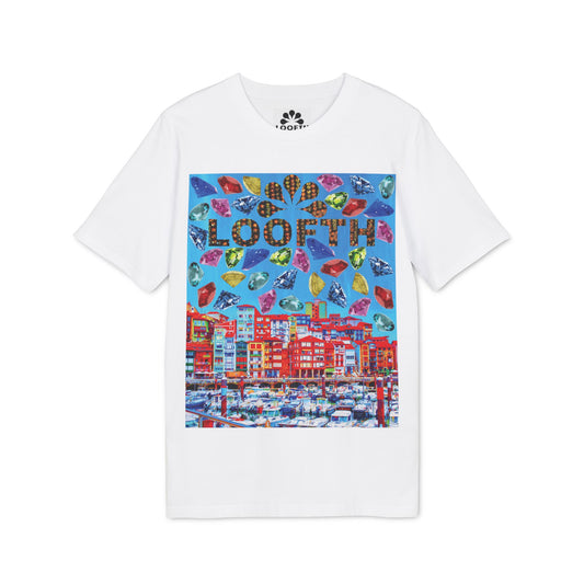 (F) Bijou Céleste Unisex Organic Combed Cotton Medium Fit T-shirt