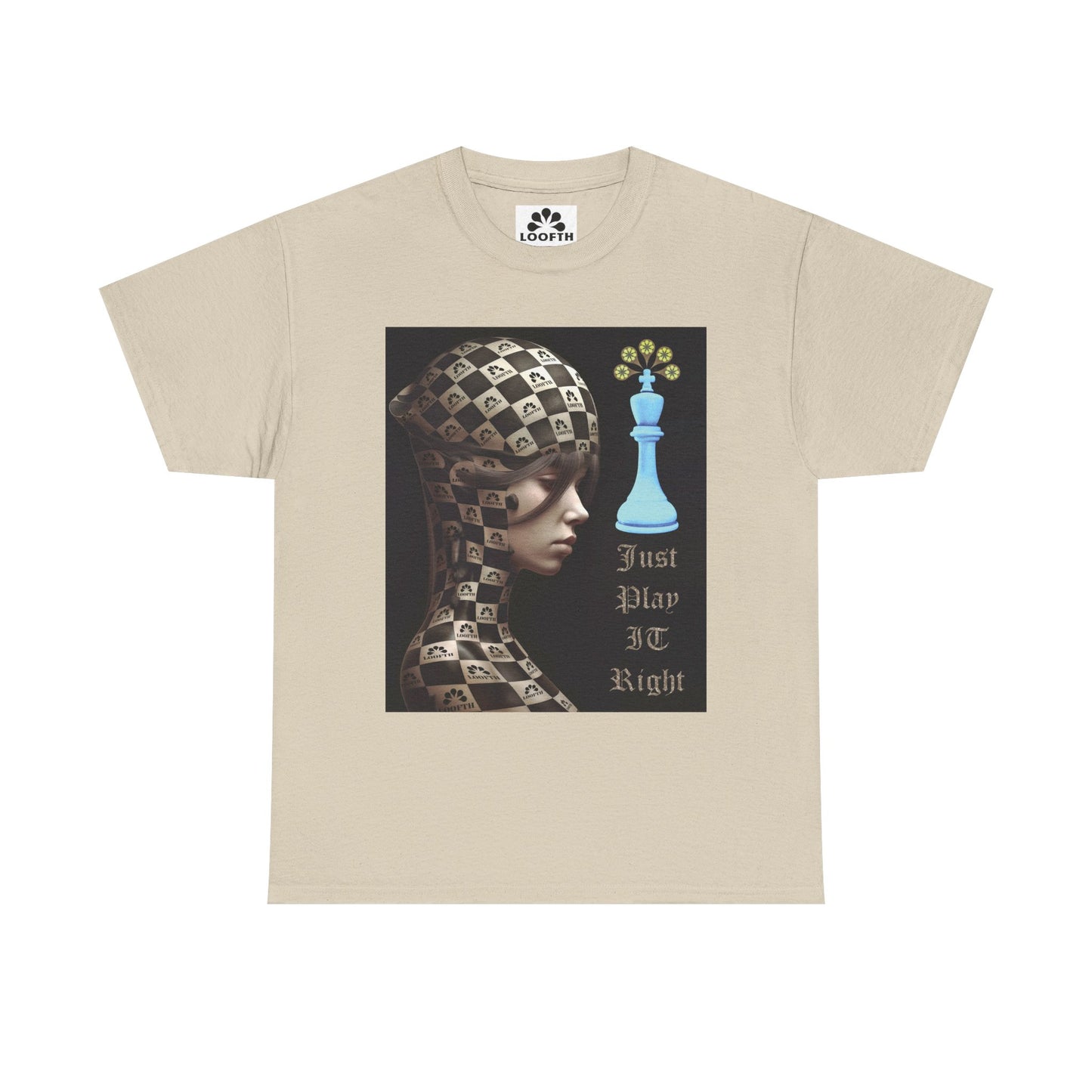 (F) Échiquier Élégant Unisex Heavy Cotton Tee