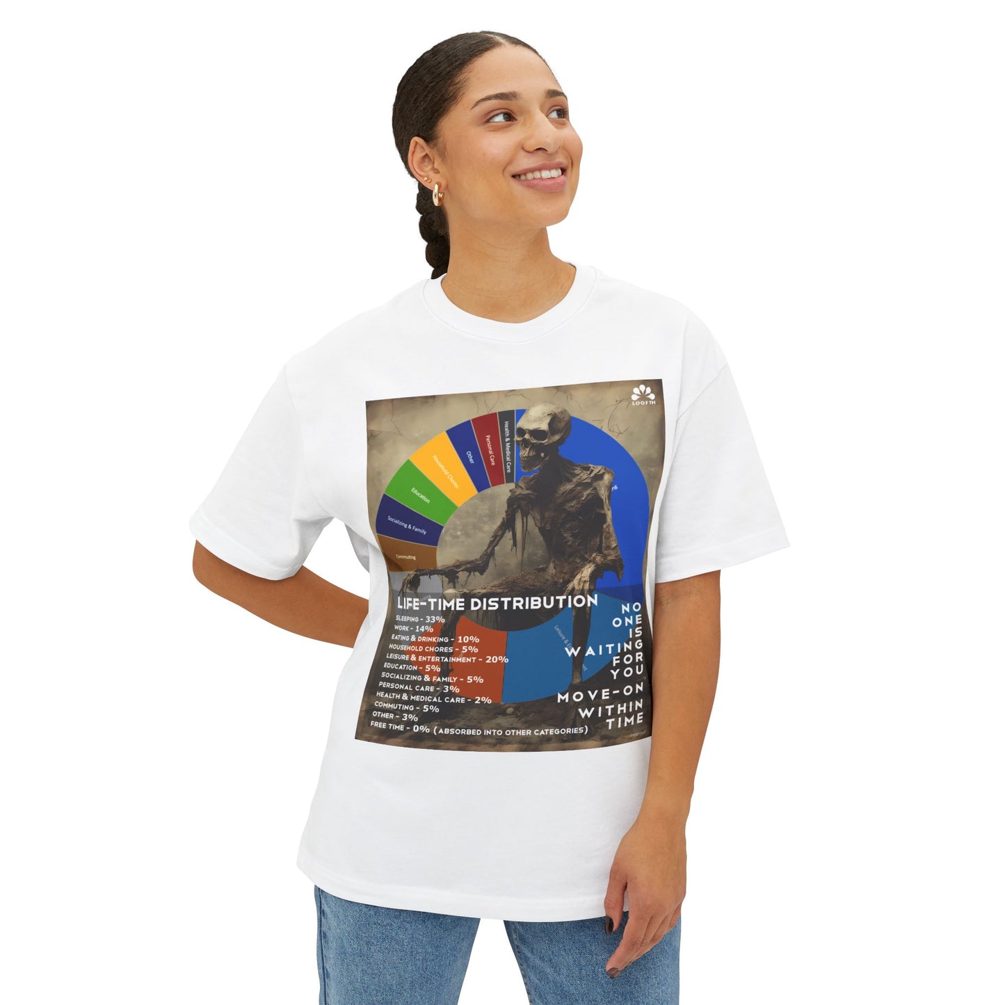 (F) Crâne Vivace Unisex Oversized Boxy Tee