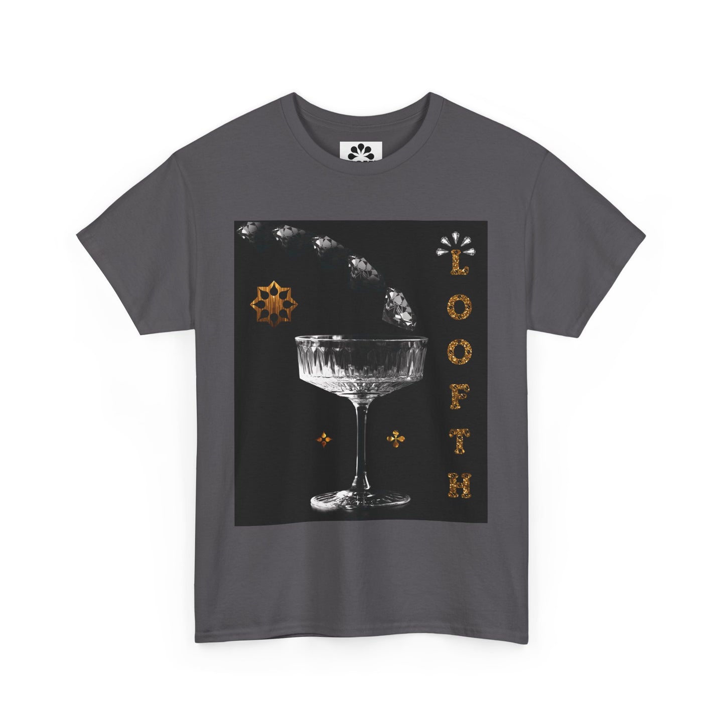 (M) Cristal Noir Unisex Heavy Cotton Tee