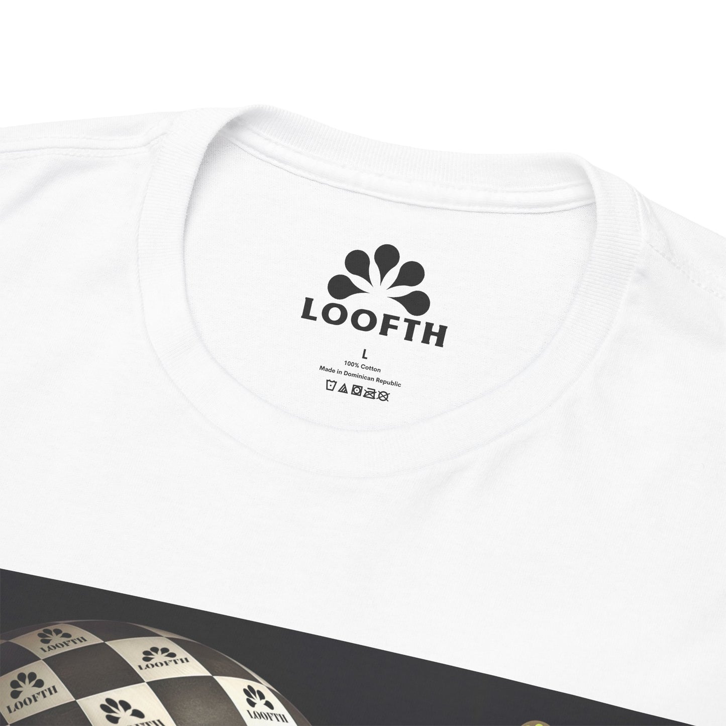 (F) Échiquier Élégant Unisex Heavy Cotton Tee