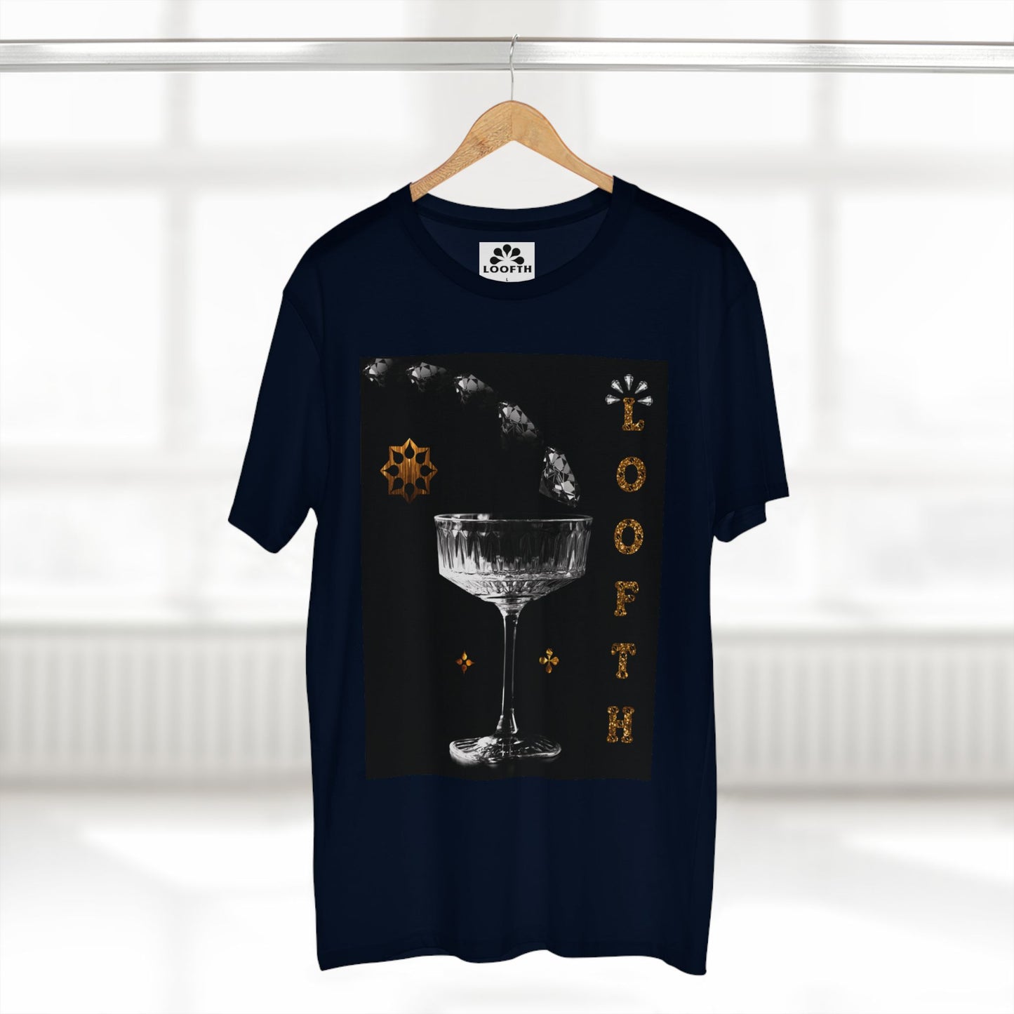 (M) Cristal Noir Adult Staple T-Shirt