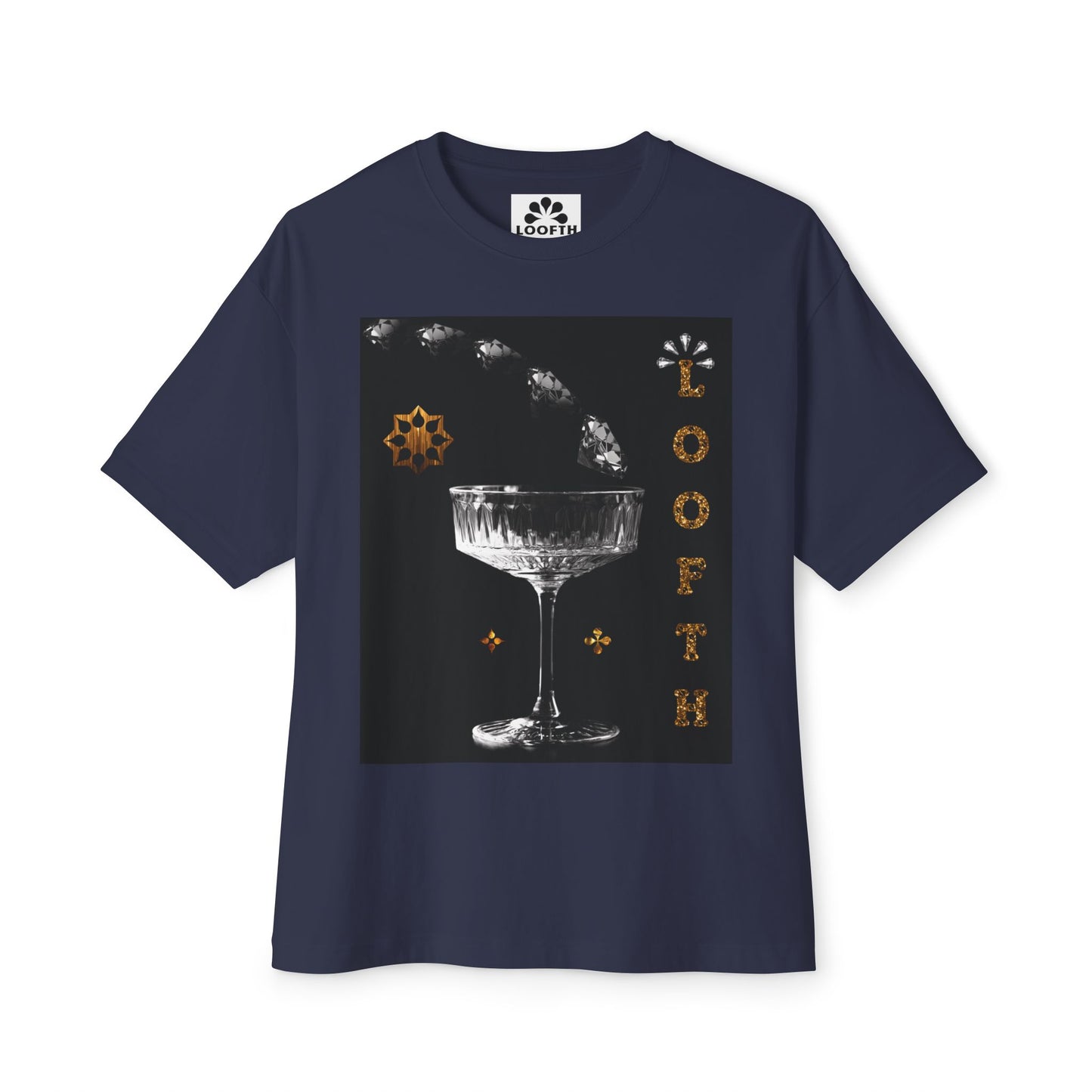(M) Cristal Noir Unisex Oversized Tee