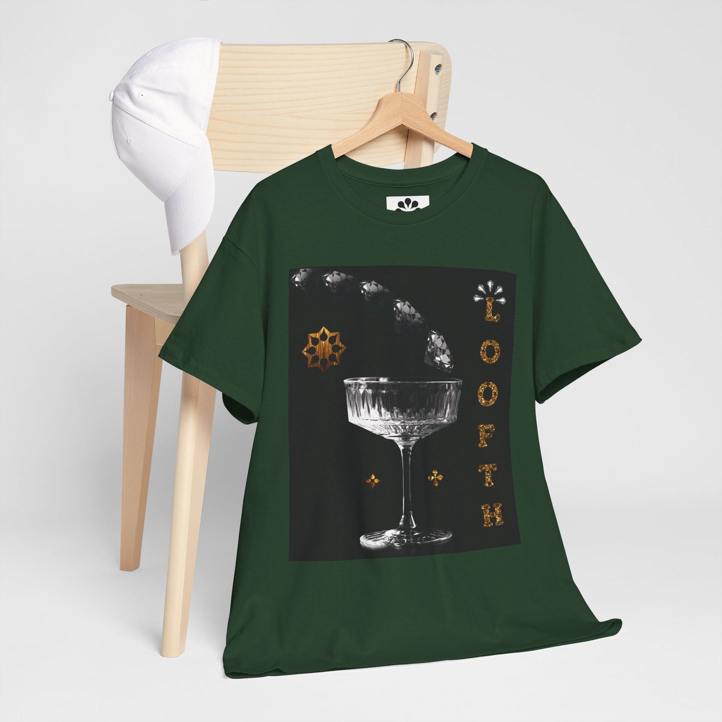 (M) Cristal Noir Unisex Heavy Cotton Tee