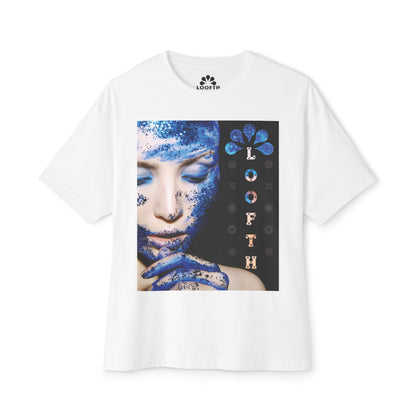 (F) Éclat Bleu Unisex Oversized Boxy Tee