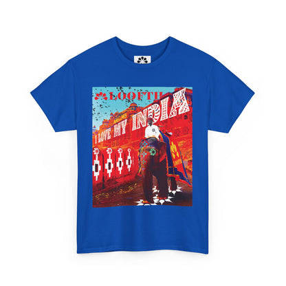 (F) Éléphant Raj Unisex Heavy Cotton Tee