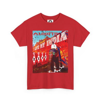 (M) Éléphant Raj Unisex Heavy Cotton Tee
