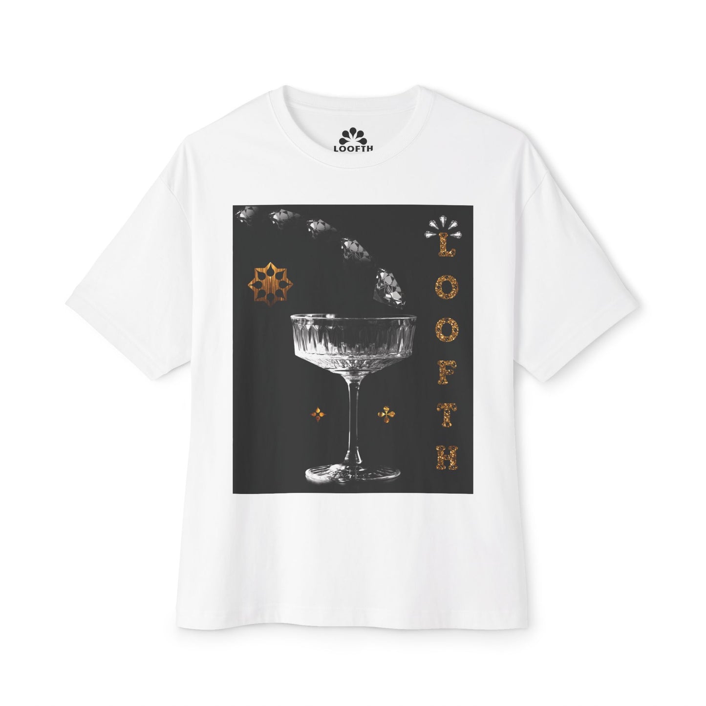 (M) Cristal Noir Unisex Oversized Tee