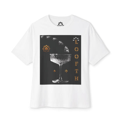 (M) Cristal Noir Unisex Oversized Tee