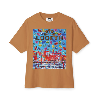 (M) Bijou Céleste Unisex Oversized Boxy Tee