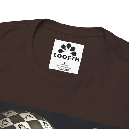 (F) Échiquier Élégant Unisex Heavy Cotton Tee
