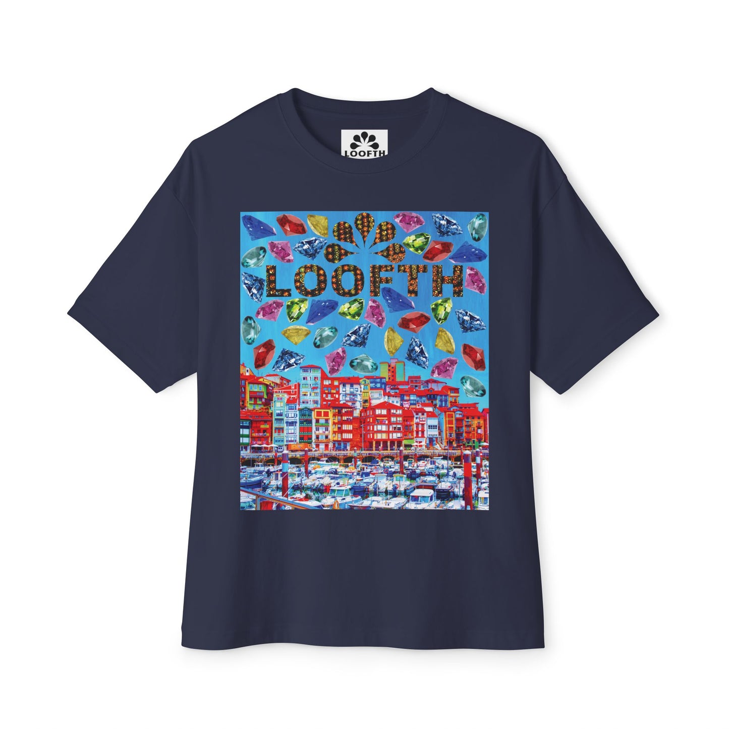 (M) Bijou Céleste Unisex Oversized Boxy Tee