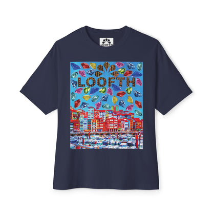 (M) Bijou Céleste Unisex Oversized Boxy Tee